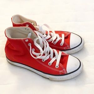 Converse All Star kids high top red sneakers